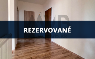 REZERVOVANÝ: MODERNÝ 2-IZBOVÝ BYT V NOVOSTAVBE NA ANDOVSKEJ ULICI | NOVÉ ZÁMKY